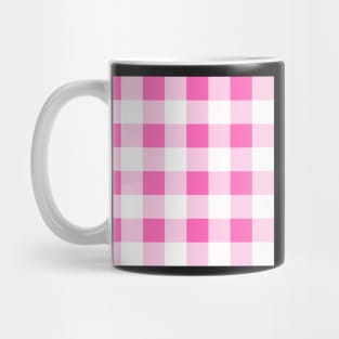 Pink checks Mug